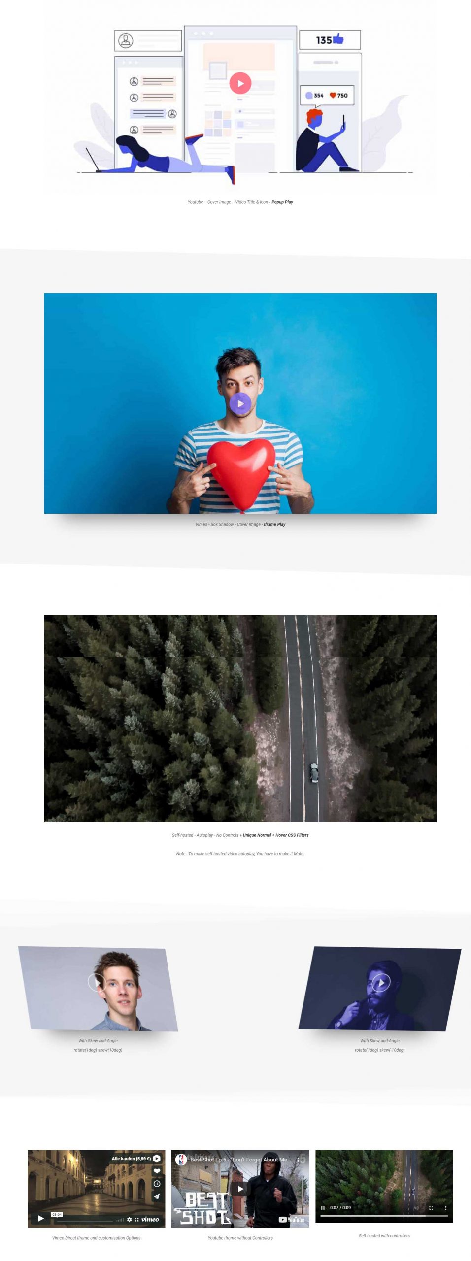 Lettore video Widget da The Plus Addons per Elementor