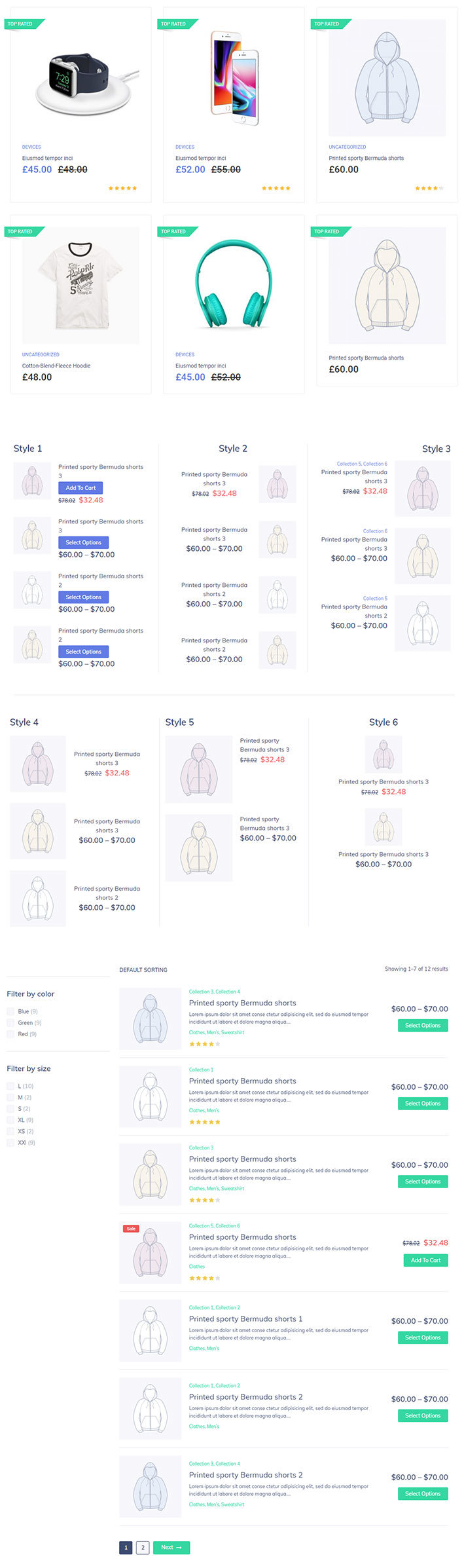 Galleria di prodotti WooCommerce Widget da Crocoblock per Elementor