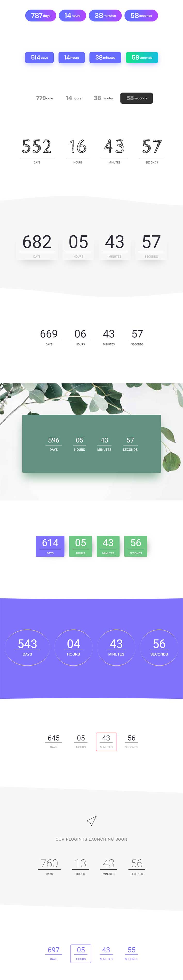 Countdown Widget by The Plus Addons for Elementor
