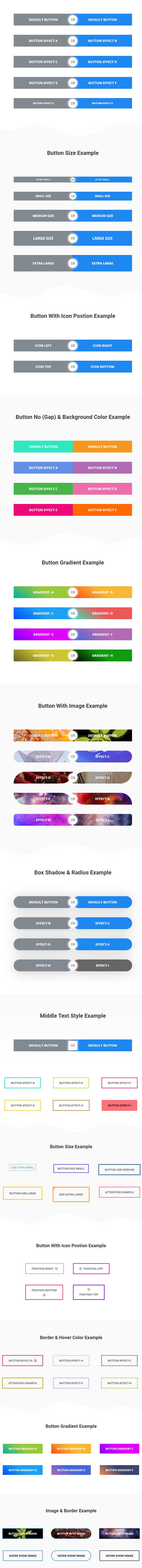 Pulsante / Doppio pulsante Widget da Element Pack per Elementor