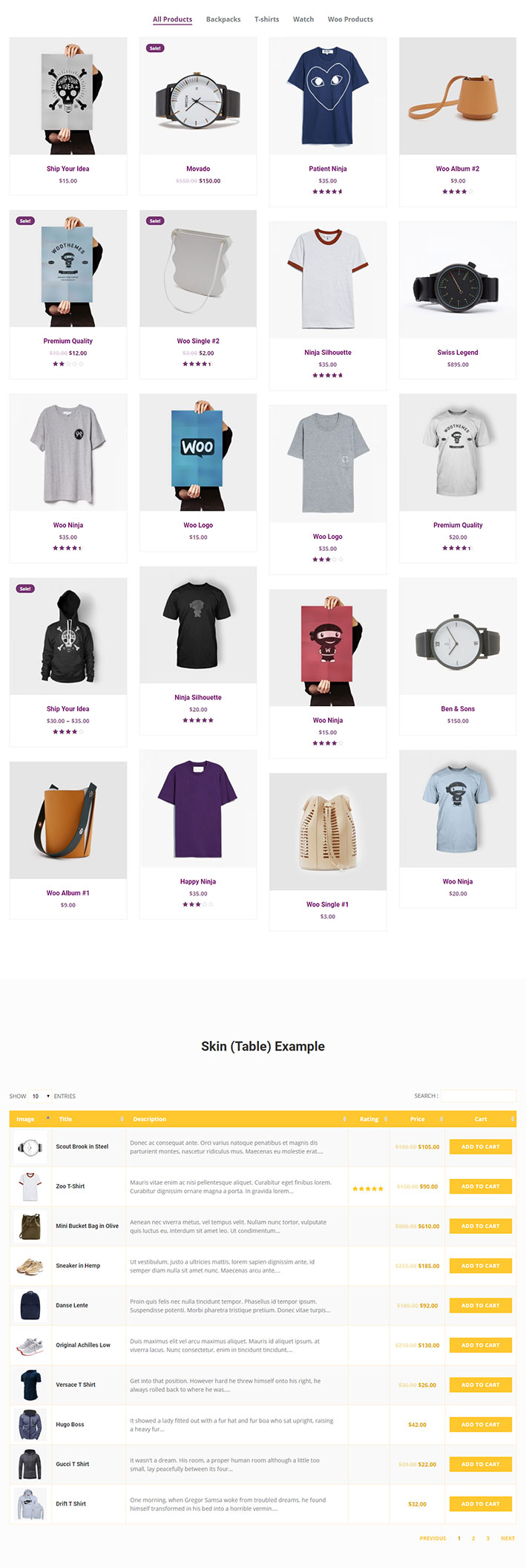 WooCommerce Filters Widget bij Element Pack voor Elementor