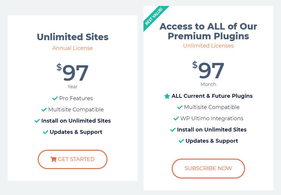WaaS.PRO Plugins for Elementor Pricing and Plans
