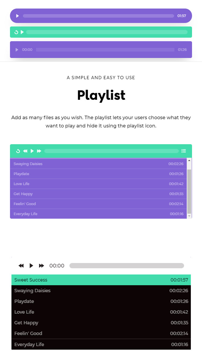 Audio Player Official Elementor Addons, Plugins and Widgets