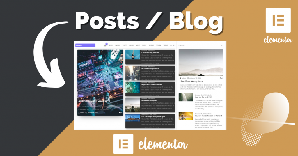 Elementor Addons per i post blog Widget