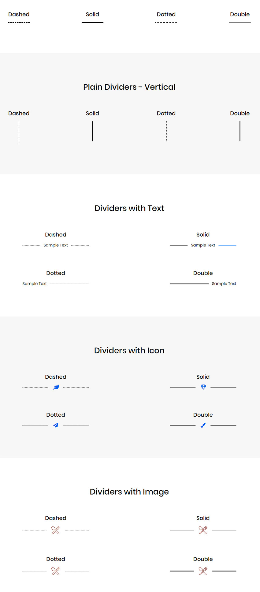 Divisor Widget por PowerPack para Elementor