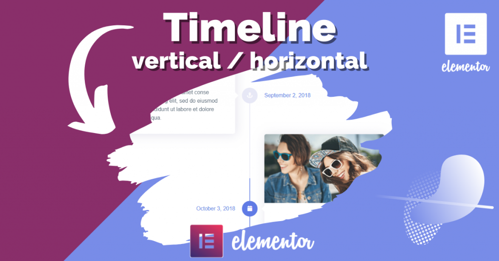 Elementor Addons per Timeline (verticale e orizzontale) Widget