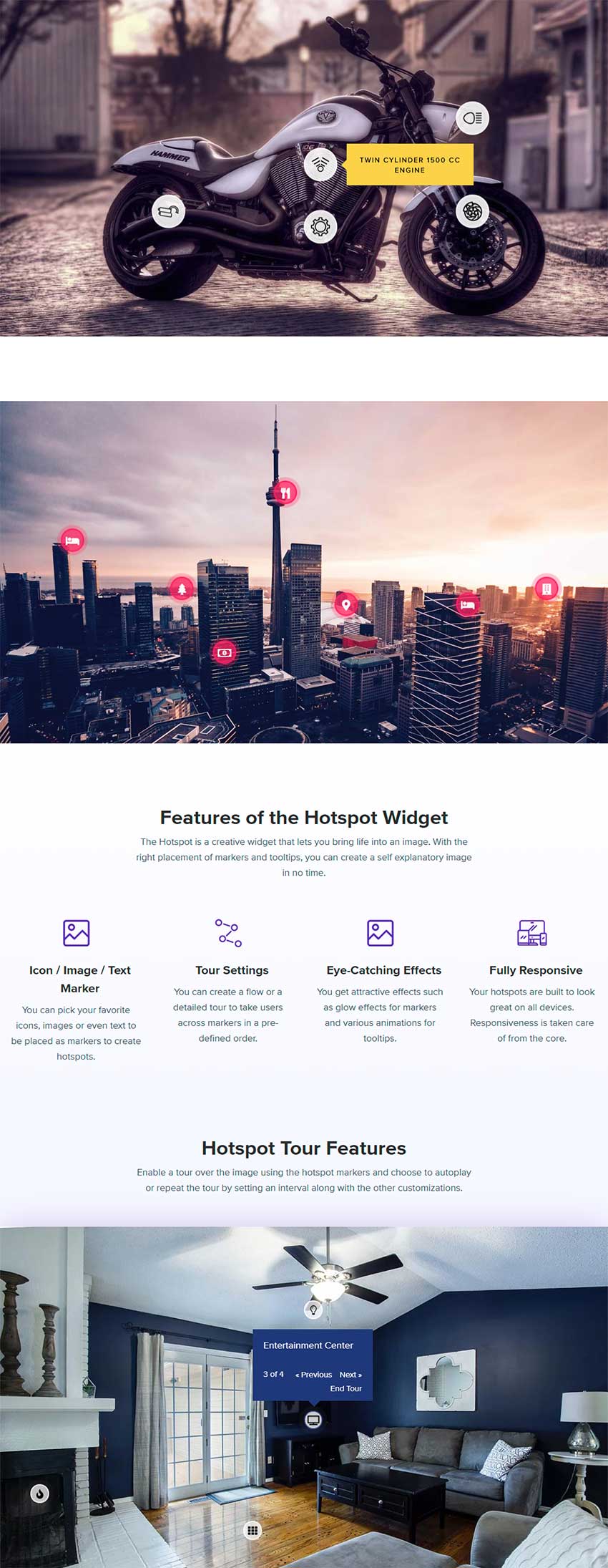 Image Hotspot Widget par Ultimate Addons pour Elementor