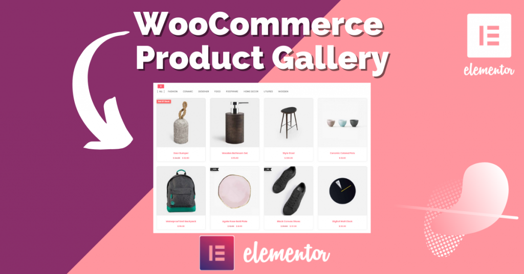 Elementor Addons per WooCommerce Galleria prodotti Widget