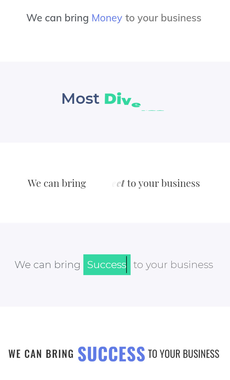Animated Text Widget by Crocoblock for Elementor
