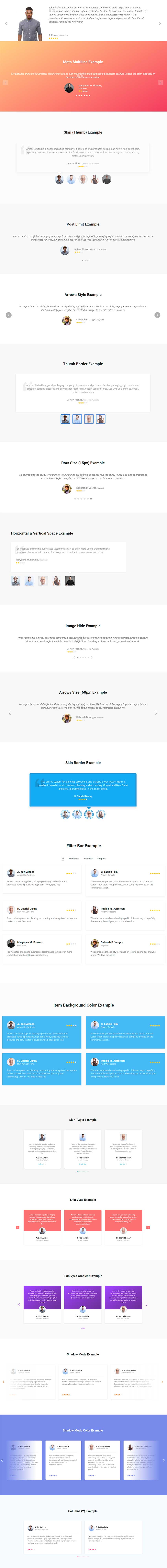 Testimonianze & BlockQuote Widget da Element Pack per Elementor