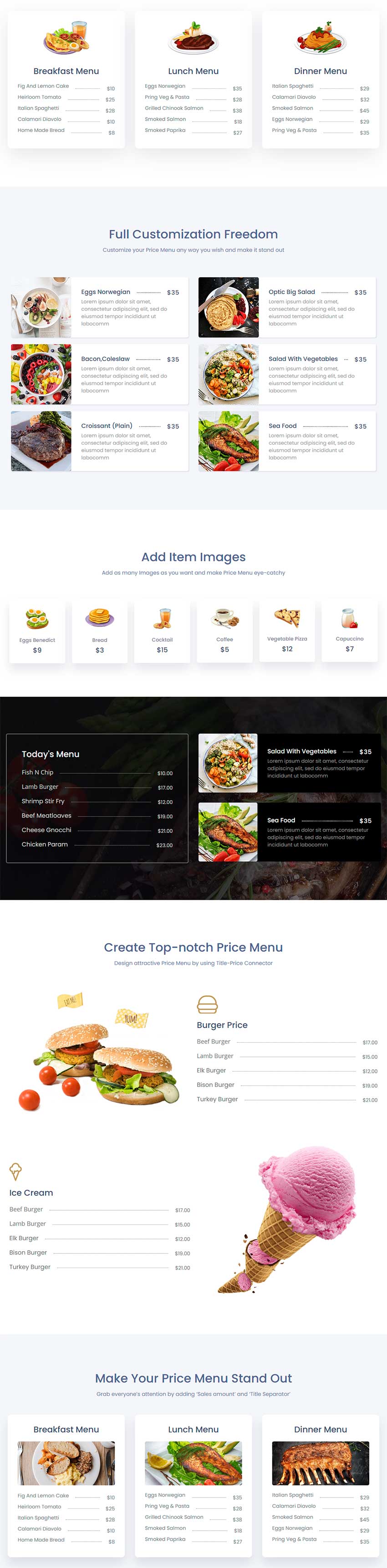 Pricing List by Essential Addons for Elementor