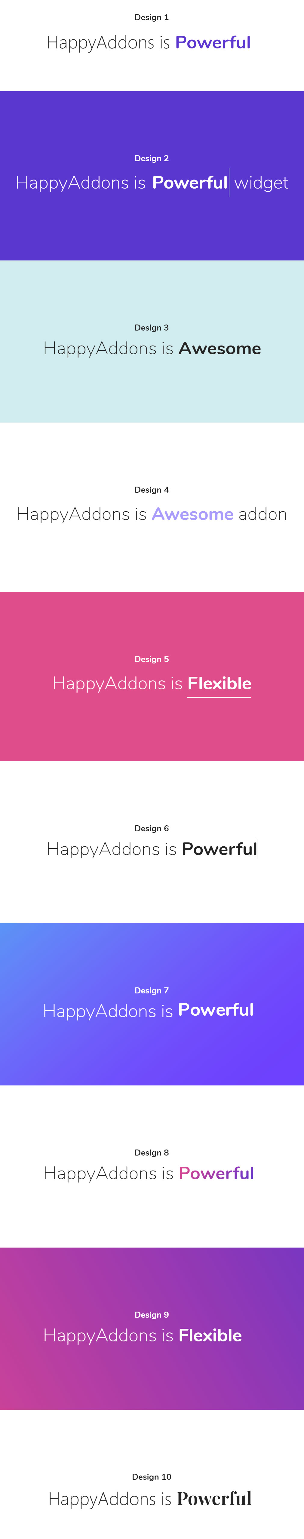 Animated Text Widget by HappyAddons for Elementor