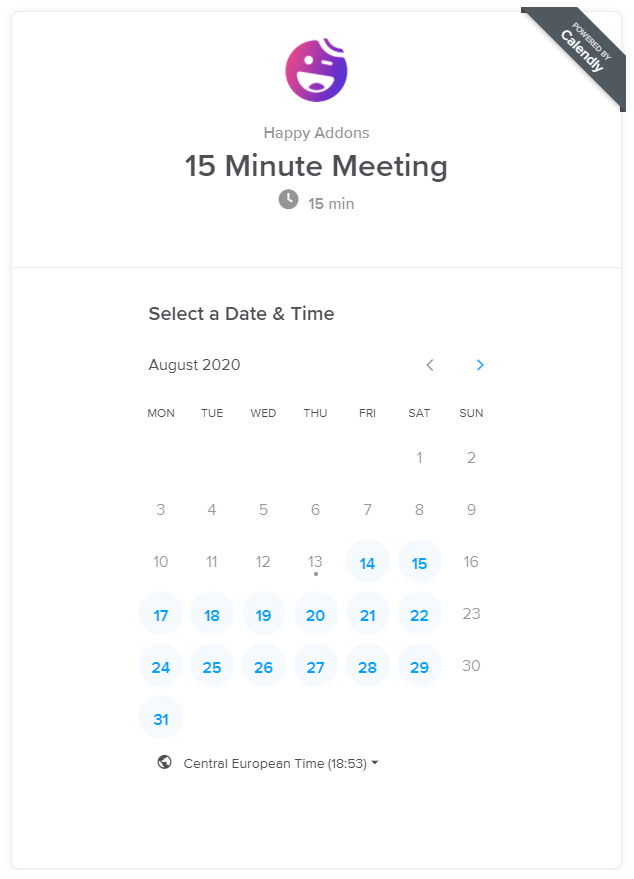 Calendar Official Elementor Addons, Plugins and Widgets