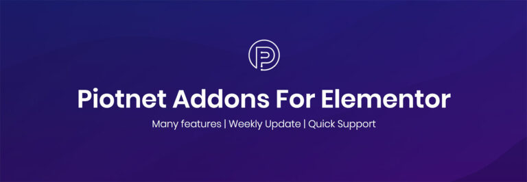 Introducing Piotnet Addons For Elementor - Featured Image