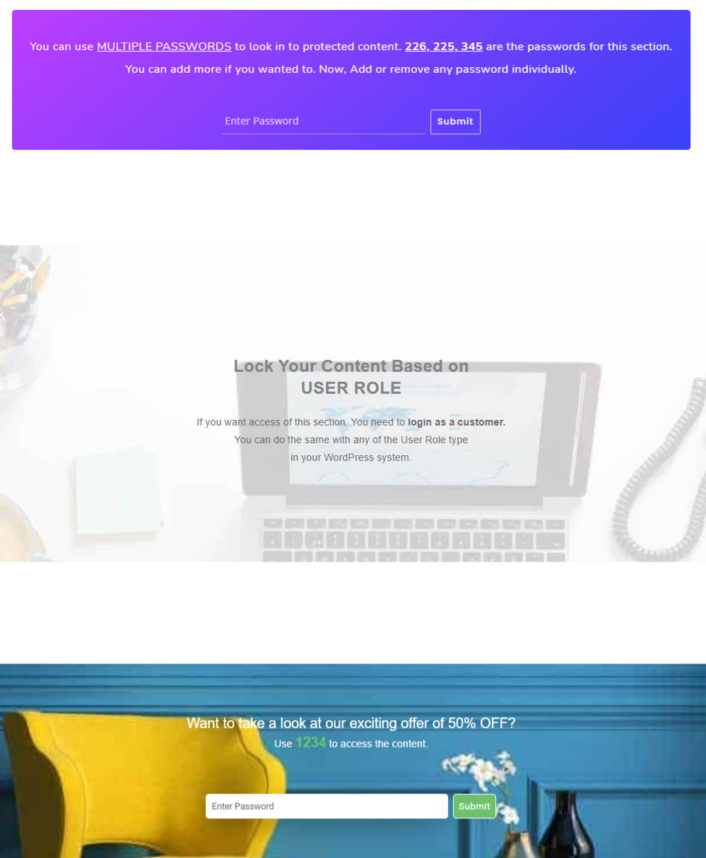 Cancello di età del contenuto protetto Widget da The Plus Addons per Elementor