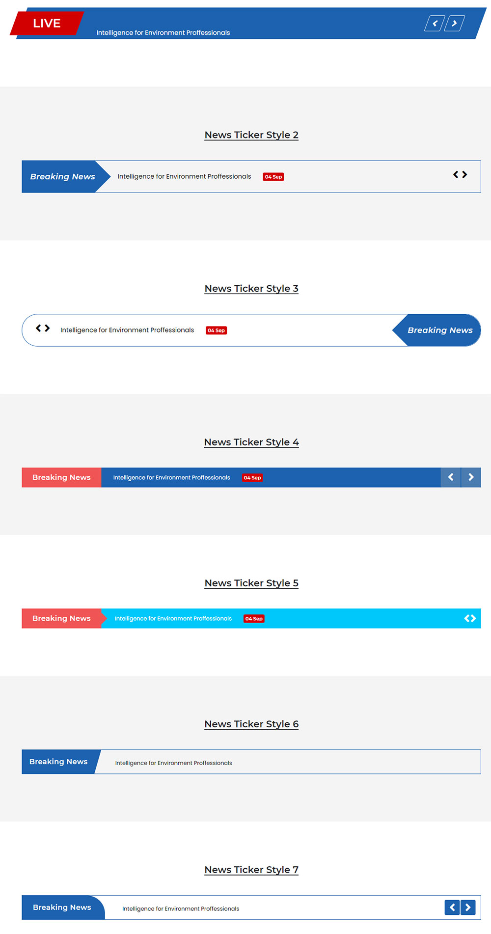 Ticker News Widget by HT Mega for Elementor