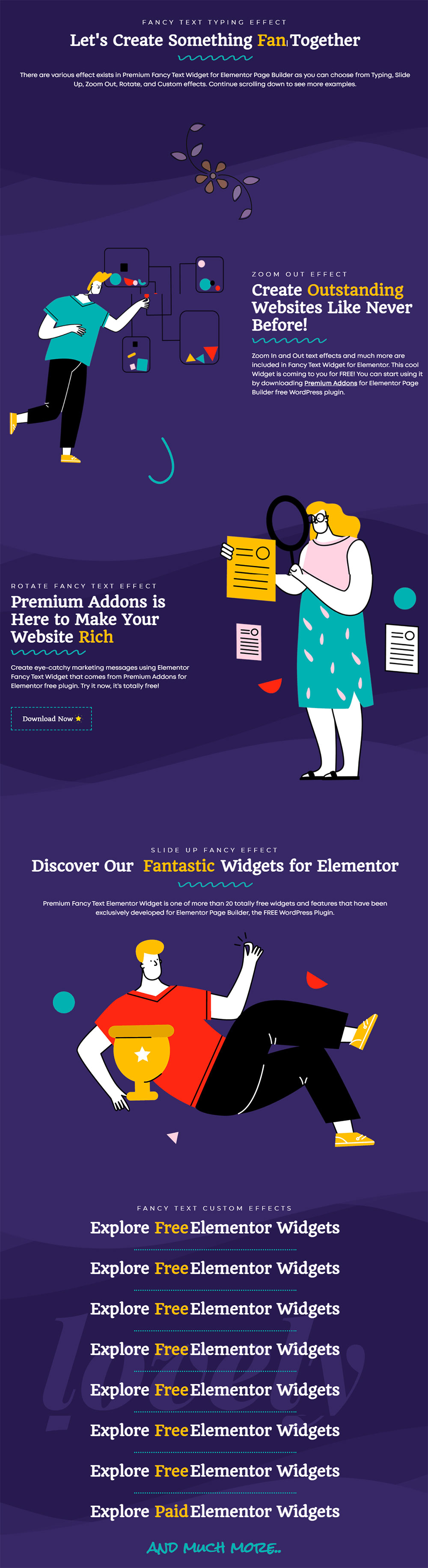 Animated Text Widget by Premium Addons for Elementor