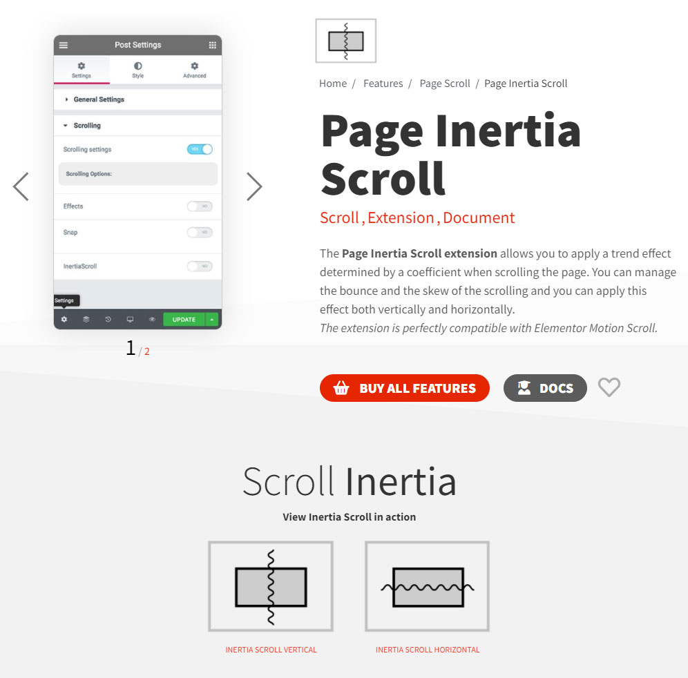 Horizontale Scroll Widget bij Dynamic.ooo voor Elementor