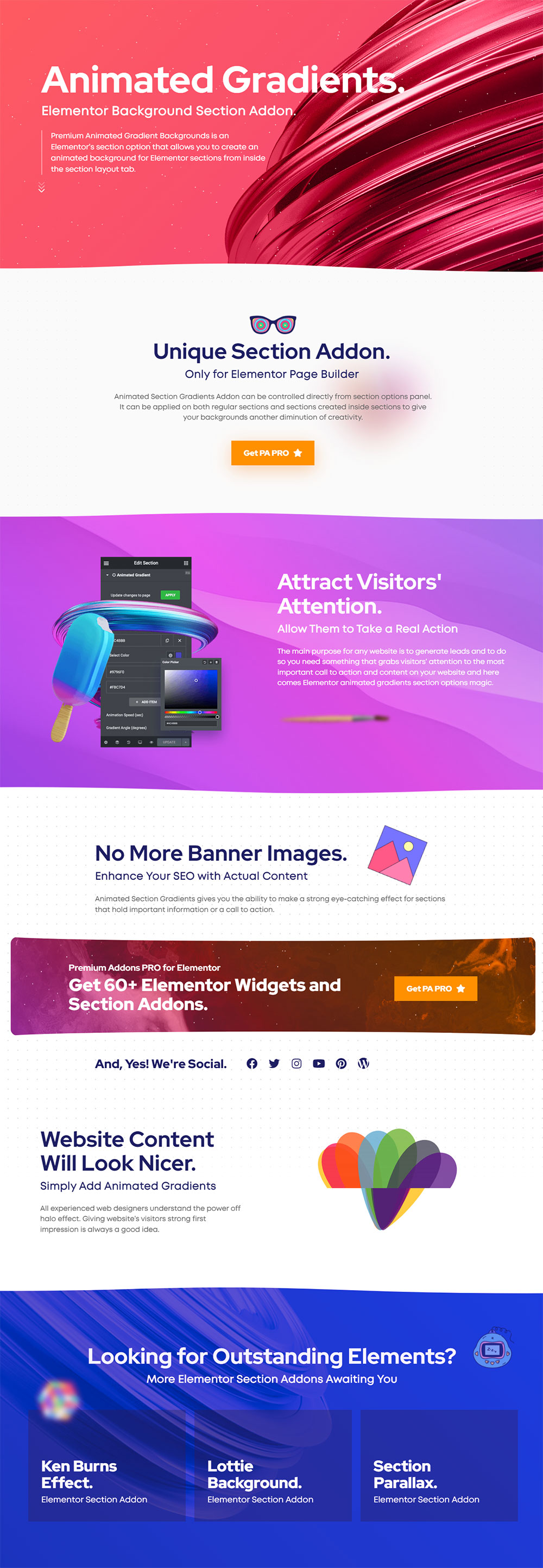 Animated Gradient - Official Elementor Addons, Plugins and Widgets