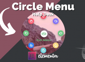 Kreismenü Widget für Elementor