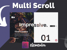 Multi Scroll Widget pour Elementor